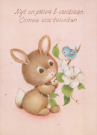 LAPIN Animaux Vintage Carte Postale CPSM #PBR078.FR - Autres & Non Classés