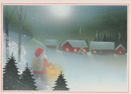 Bonne Année Noël Vintage Carte Postale CPSM #PBM903.FR - Nouvel An