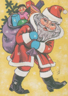 PÈRE NOËL Bonne Année Noël Vintage Carte Postale CPSM #PBL288.FR - Kerstman
