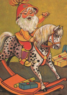PÈRE NOËL Bonne Année Noël Vintage Carte Postale CPSM #PBL162.FR - Santa Claus