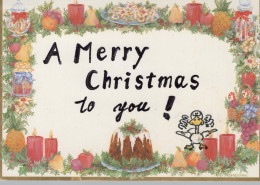 Bonne Année Noël Vintage Carte Postale CPSM #PBB310.FR - Nieuwjaar