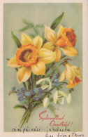 FLOWERS Vintage Postcard CPA #PKE662.GB - Blumen
