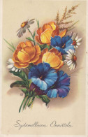 FLOWERS Vintage Postcard CPA #PKE540.GB - Blumen