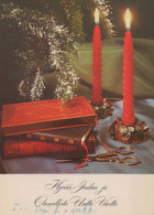 Happy New Year Christmas CANDLE Vintage Postcard CPSM #PBN897.GB - Nouvel An