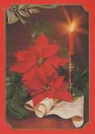 Happy New Year Christmas CANDLE Vintage Postcard CPSM #PBN655.GB - New Year