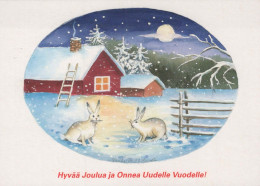 Happy New Year Christmas Vintage Postcard CPSM #PBN405.GB - Nouvel An