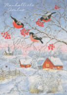 Happy New Year Christmas BIRD Vintage Postcard CPSM #PBM770.GB - Neujahr