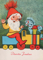 SANTA CLAUS Happy New Year Christmas Vintage Postcard CPSM #PBL286.GB - Santa Claus