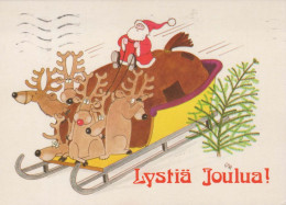 SANTA CLAUS Happy New Year Christmas Vintage Postcard CPSM #PBB098.GB - Kerstman