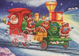 SANTA CLAUS Happy New Year Christmas Vintage Postcard CPSM #PBB238.GB - Kerstman