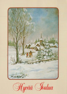 Happy New Year Christmas CHURCH Vintage Postcard CPSM #PAY357.GB - Neujahr