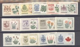 Canada  :  Yv  343-55  **   Fleur - Flower - Unused Stamps