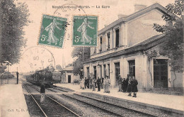 VENDEUVRE-sur-BARSE (Aube) - La Gare - Arrivée Du Train - Voyagé 1908 (2 Scans) - Autres & Non Classés