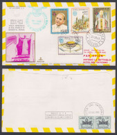 Colombia 1968 Special Carried Airmail Cover Pope Paul VI, Bogota To Rome, Flight Cover, Christianity, Christian, Church - Kolumbien