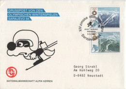 Jugoslavija Yugoslavia 1984 FDC Winter Olympic Games, Sarajevo, Skiing Ski Jumping - FDC