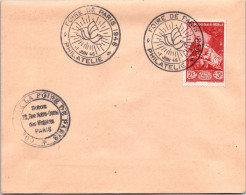 FRANCE- Enveloppe  Du 1 JUIN 1946. Exposition Philatélie . Foire De Paris - Commemorative Postmarks