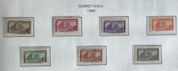 Kolumbien 1945: Sobtretasas Mi:CO Z23-Z29 - Colombia