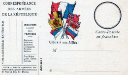 CP- Correspondance Des Armées De La République  -  7 Drapeaux - - 1. Weltkrieg 1914-1918