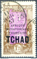 A.E.F. 1,75 Franchi, Soprastampato (1930-1933). Usato. - Tschad (1960-...)