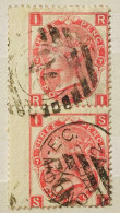 Grande-Bretagne YT N° 28 Paire Verticale Used/oblitéré Bord De Feuille - Used Stamps