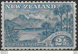 1899 New Zealand Lake Wakatipu 2½d. Blue MH SG N. 260 - Sonstige & Ohne Zuordnung