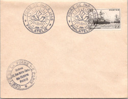 FRANCE- Enveloppe  Du 1 JUIN 1946. Exposition Philatélie . Foire De Paris - Commemorative Postmarks