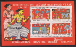 Sri Lanka - 1989  - VESAK - Miniature Sheet. - MNH. ( OL 04/04/2021) - Sri Lanka (Ceylan) (1948-...)