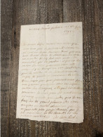 Lettre Du Siège De Palamos 1694 - Documents Historiques