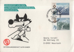 Jugoslavija Yugoslavia 1984 FDC Winter Olympic Games, Sarajevo, Skiing - FDC