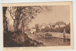 25 – PONTARLIER – Un Bras Du Doubs (vue Pont Des Chêvres) – CP Sépia – Collection Le Jura - Neuve - Pontarlier