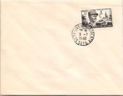 FRANCE- Enveloppe  Du 3-/7/1948 Soisis Sous Montmorency. Général Leclerc - Gedenkstempel