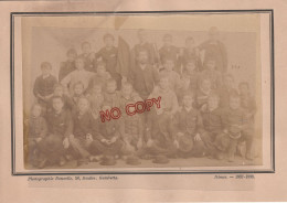 Fixe Photo De Classe Années 1887-1888 Nîmes Gard Classe De Garçons Très Bon état Beau Format - Anciennes (Av. 1900)