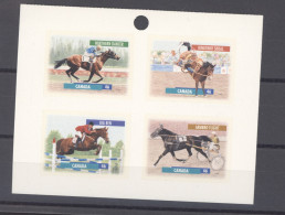 Canada  :  Yv  1663a-66a  **   Cheval - Horse  Adhésif - Unused Stamps