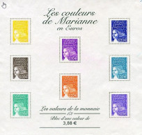 Bloc N°44 Les Couleurs De Marianne En Euros De 2002 Classeur Noir - Mint/Hinged