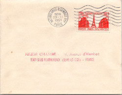 FRANCE- Enveloppe  Du 23 XI 1951 Nations Unies . Assemblée Générale Paris - Gedenkstempels