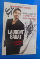 AUTOGRAPHE DE LAURENT BARAT SUR CARTE SOUPLE - Autres & Non Classés