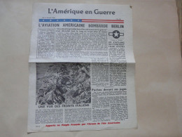 TRACT (Edition Par AVION) - MILITARIA : L'Aviation Américaine Bombarde BERLIN - Documentos Históricos