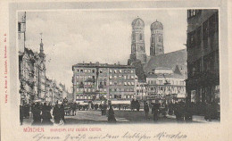 AK München - Marienplatz Gegen Osten - 1902 (69623) - Muenchen
