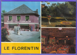 Carte Postale 12. Florentin  Hôtel Restaurant Le Florentin  Pompes à Essence  Très Beau Plan - Sonstige & Ohne Zuordnung