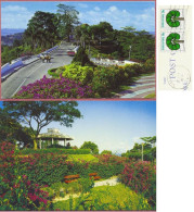 Singapore Mount Faber Mt, Vintage 1970-1976's, SW S6837 + SW S7992, CPSM_cpc - Singapour