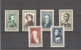 Yvert 891 à 896 -Célébrités Françaises - Série De 6 Timbres Neufs Sans Traces De Charnières - Unused Stamps