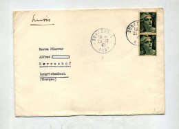 Lettre Cachet Dunkerque Sue Gandon - Manual Postmarks