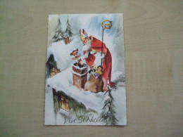Carte Postale Ancienne VIVE ST NICOLAS - Sinterklaas