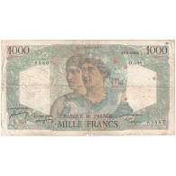 France, 1000 Francs, Minerve Et Hercule, 1949, O.596, TB, Fayette:41.28, KM:130b - 1 000 F 1945-1950 ''Minerve Et Hercule''