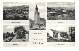 72120820 Bebra Gesamtansicht Ev Kirche Bahnhof Rathaus Kath Kirche Bebra - Bebra