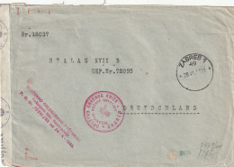 Kroatien - NDH Brief Des Kroatischen Roten Kreuzes An Stalag XVII B - Croacia