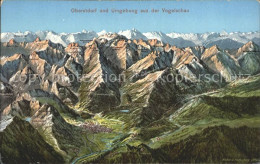 72120812 Oberstdorf Und Umgebung Panoramakarte Anatswald - Oberstdorf