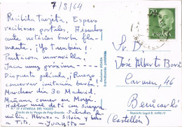 55199. Postal LA ATMELLA Del VALLES (Barcelona) 1964. ERmita Virgen De Puig Graciós - Lettres & Documents