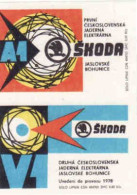 Czech Republic, 2 Matchbox Labels, Jaslovské Bohunice - Nuclear Power Plant - Matchbox Labels