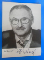 AUTOGRAPHE DE ROLF SCHIMPF SUR CARTE - Acteurs & Comédiens